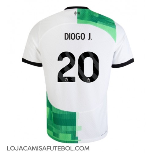 Camisa de Futebol Liverpool Diogo Jota #20 Equipamento Secundário 2023-24 Manga Curta